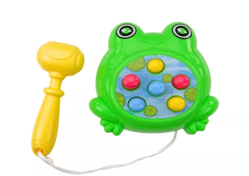 Mini játék Wac Egy Vakond Béka Kalapács Egy Húron, zöld