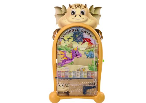 Arcade játék Pinball dinoszauruszok Dragon Stand bézs