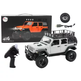 Távirányítós RC 2.4G terepjáró, 4x4 szürke