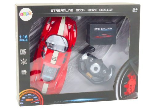 Távirányítós sportautó 1:16 R/C Red