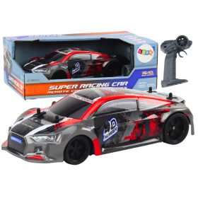 RC távirányítós autó 1:18 gumikerekes drift piros