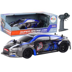 RC távirányítós autó 1:18 gumikerekes drift kék