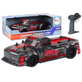 Távirányítós autós pick-up 1:18 gumiabroncsok piros