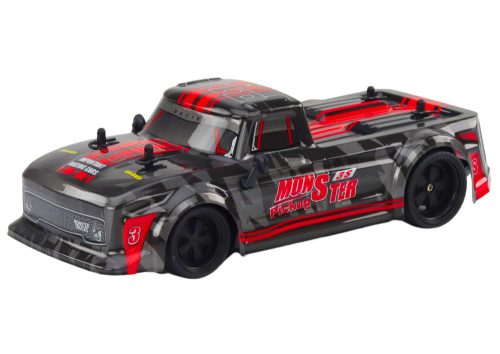 Távirányítós autós pick-up 1:18 gumiabroncsok piros
