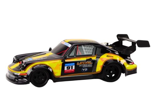 RC távirányítós autó 1:16 gumikerekes drift sárga