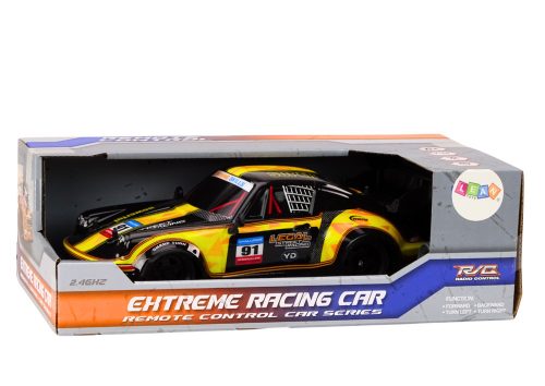 RC távirányítós autó 1:16 gumikerekes drift sárga
