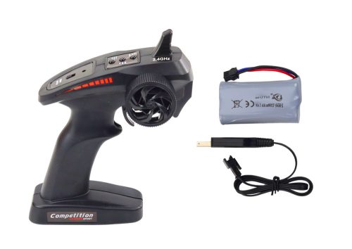 Nagy távirányítású RC sportautó 1:8 fényekkel, hangokkal és graffitivel