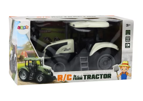 Távirányítós RC traktor 2.4G Fehér hangzik