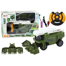   RC mezőgazdasági kombájn Távvezérelt mezőgazdasági gép zöld