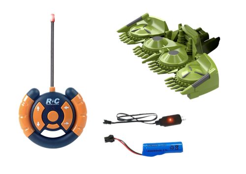 Kombájn Mezőgazdasági gép Grain RC távirányítós pótkocsi zöld