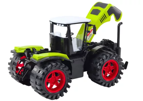 Mezőgazdasági traktor nagy súrlódású meghajtású zöld mezőgazdasági jármű