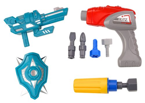 Csavarozó Robotfegyver Fúró Csavarhúzó Fényhang Piros