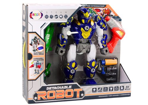 Csavarozó Robotfegyver Fúró Csavarhúzó Light Sound Navy Blue