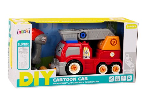 Cartoon Boom Truck szétszedhető barkács piros