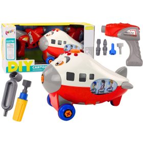 Rajzfilm Repülőgép Csavaró Szárnyak DIY Piros