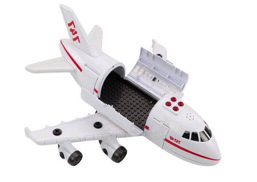 Nagy utasszállító repülőgép fordulóeszközeinek fényei hangok