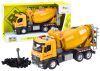 Yellow Concrete Mixer Truck, Friction Drive, Light and Sound