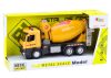 Yellow Concrete Mixer Truck, Friction Drive, Light and Sound