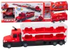 Lora Tow Truck Versenypálya 2 az 1-ben Fények Hangok Jelek Autók Piros