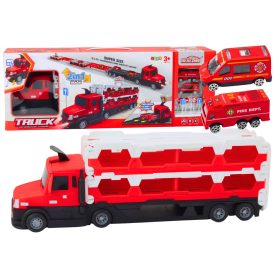   Lora Tow Truck Versenypálya 2 az 1-ben Fények Hangok Jelek Autók Piros