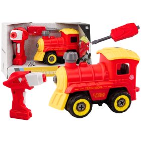 Távirányítós RC forgómozdony, piros