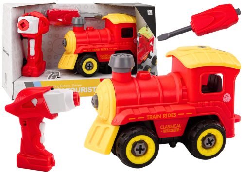 Távirányítós RC forgómozdony, piros