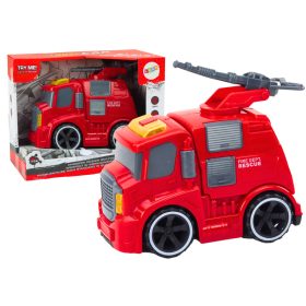 Tűzoltóság Fire Truck Cannon Sounds Lights Drive Red