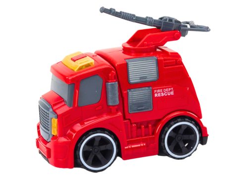Tűzoltóság Fire Truck Cannon Sounds Lights Drive Red