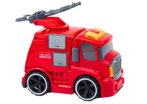 Tűzoltóság Fire Truck Cannon Sounds Lights Drive Red