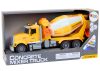 Sárga betonkeverő teherautó Fény- és hangeffektusokkal