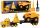 Építőipari gépek teherautó billenő teherautó mozgatható sárga készlete