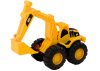 Építőipari gépkészlet kotrógép billenő teherautó mozgatható sárga