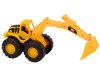 Építőipari gépkészlet kotrógép billenő teherautó mozgatható sárga