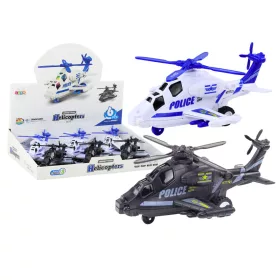   Rendőrségi helikopter fehér vagy fekete frikciós meghajtó fény és hang