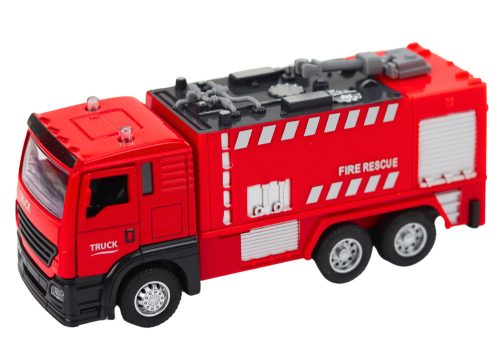 Tűzoltóság mosása Walkie-talkie fények hangok víz