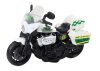 Rendőrségi motorkerékpár 1:10 lámpákkal és hangokkal fehér-piros színben