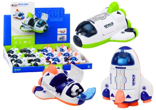 Kis űrhajó utasülése, pilótafülke nyílása, zöld-narancs