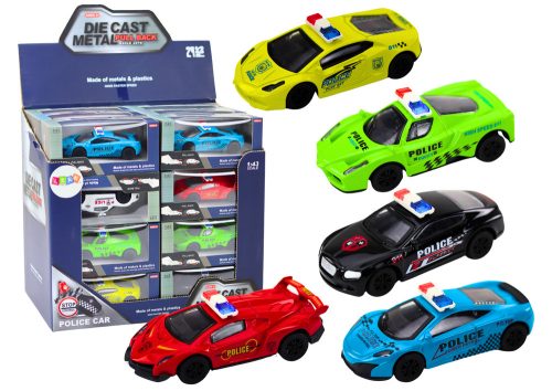 Játékautó Rendőrség rugó 1:43 Fém meghajtású Gumikerekek
