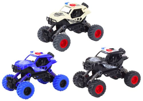 Rendőrautó Friction Drive 3 Off-Road színben