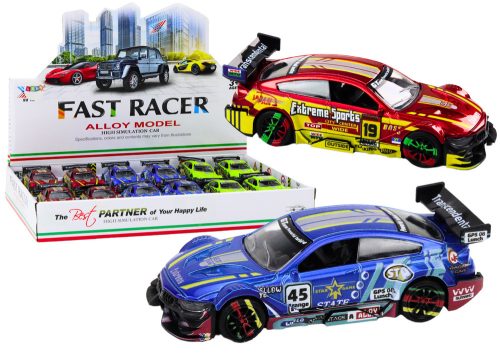 Sportautó-autó Metal Racing 1:36 Drive Mix