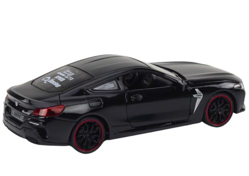 Sportkocsi fém súrlódó meghajtó nyitható elemek 1:24 fekete