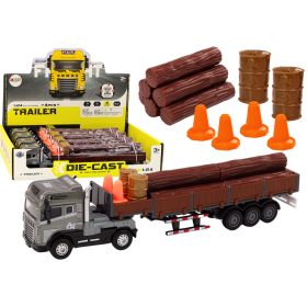 Wood Truck Truck Trailer 1:24 Farönk Hangok Fények