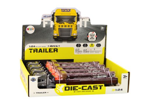 Wood Truck Truck Trailer 1:24 Farönk Hangok Fények