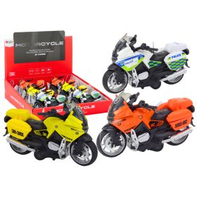   Sportmotorkerékpár súrlódó meghajtással 3 kivitelben, sárga narancssárga fehér