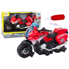   Motorkerékpár kanyarodási mentési barkácslámpák pirosan szólnak