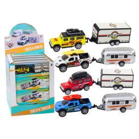 Terepjáró utánfutóval, lakókocsival, fémmeghajtóval