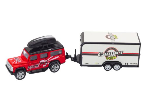 Terepjáró utánfutóval, lakókocsival, fémmeghajtóval