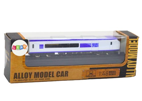 Vasúti modell gyűjtőknek, 1:48, fém, fehér és kék