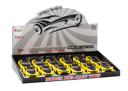 Játékautó Sportautó 1:32 Friction Drive Fém Sárga