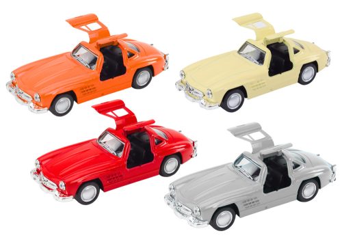 Klasszikus autó 1:32 fémből készült, nyitható ajtókkal, meghajtóval